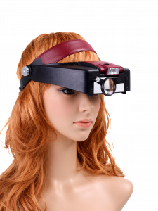 Лупа налобная увеличительная с подсветкой Орбита OT-INL12